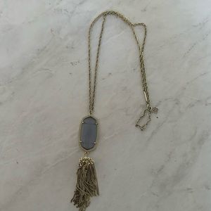 Kendra Scott Rayne Necklace in Slate and Gold